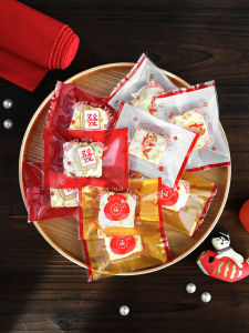 Original Snowflake Biscuit Packaging Bag New Year Milk Crisp Cookie Bag Heat Sealable Snack Food Baking Packaging