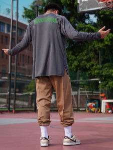 Ice-Breaker 3.0 Long Sleeve Basketball Training Sports T-Shirt Quick Dry Breathable Fitness Clothing Mens Sweat-Wicking Ultra-Light Gymwear