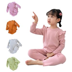 Bộ bé gái cotton len tăm XHN1108