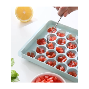 [HCM] Khay đá bi tròn tủ lạnh 33 viên có nắp đậy-GL314