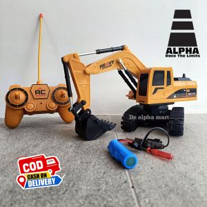 RDR1168 MAINAN MOBIL RC TRUK EXCAVATOR MODEL DENGAN BATERAI CAS 5CH HEAVY DUTY MAINAN RC BEKO