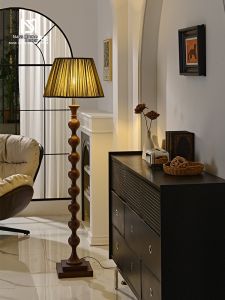 MOYU | Vintage Retro American French Style Living Room Study Sofa Bedside Floor Lamp