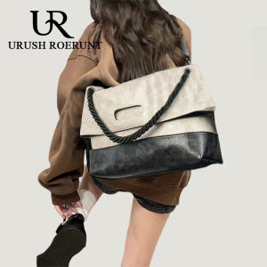 UR Soft Leather Crossbody Bag Womens Large Capacity Fashionable Tote Bag Underarm Commuting Class Single Shoulder Bag