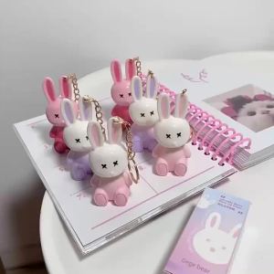 Thỏ Dễ Thương Son Môi Móc Khóa Chống Thấm Nước Lâu Dài Không Dính Dưỡng Ẩm Son Bóng 6 Màu Dành Cho Nữ Kích Thước Đầy Đủ Mỹ Phẩm