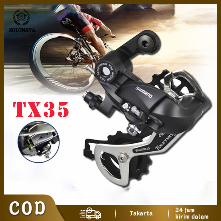 Dérailleur Arrière Shimano Tourney TX RD-TX35 - Longue Cage, 7/8 Vitesses, état D'usage