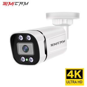 Poe Camera 4K With Audio 48V POE/DC 12V 4MP/5MP/8MP Super HD Infrared Night Vision Bullet Water Proof Video Surveillance for Nvr