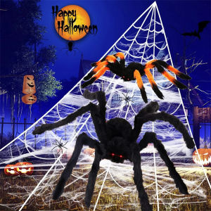 Halloween Big Multicolour Spider Horror Halloween Decoration Spider Scary Indoor Home Scream Outdoor Garden Yard Decor Supplies