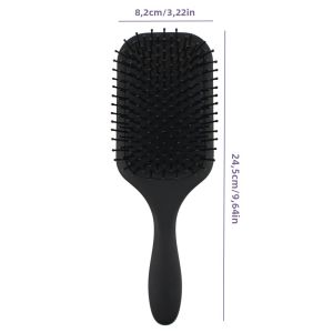 Bàn Chải Gội Đầu Gute Black Cushion Brush Chất Liệu ABS & Nylon Dùng Cho Salon Và Gia Đình - Dụng Cụ Chăm Sóc Tóc Làm Mềm Mượt Tạo Độ Phồng Và Massage Da Đầu