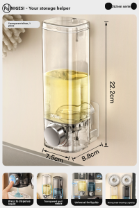 NIGESI | Wall-Mounted No-Drill Kitchen Soap Dispenser