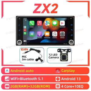 2Din Android Radio Car Multimedia for Toyota MR2 MR 2 2000-2007 Head Unit GPS Stereo 7" Screen Wireless Carplay Autoradio