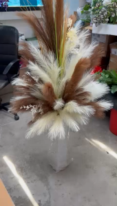 Tall Pampas & Dried Floral Arrangement – 150cm Rustic Display Decor plants flowers home event decor AAA892