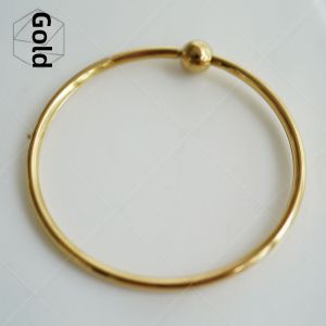 Titanium Steel Gold Plated Easiest for Match Aperture Bracelet Wearable Lucky Beads Yellow Gold Elegant Female Wristband Bracelet DIY Accessories Gold