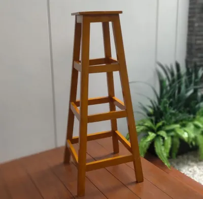 021 bangku kayu cafe Tinggi 1 meter Bangku kayu serbaguna minimalis jati belanda 100cm
