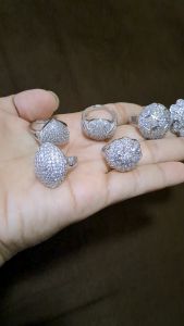 Cincin Perak Ovalle Full Crystal Titanium 22K: Pilihan Elegan untuk Acara Formal