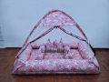 Kasur Bayi Kolam Kulambu Tenda Motif Wild Peach. 