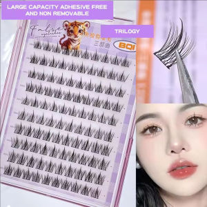 10 Row Self-adhesive False Eyelashes Sunflower Comic Eyelash Clusters Eyelashes Glue Free Lashes Extension Eyes Natural Makeup