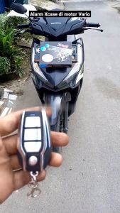 ALARM UNIVERSAL + STATER PENGAMAN MOTOR ANTI MALING ANTI BEGAL SENSOR GERAK REMOTE XCASE ORIGINAL