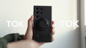 Ringke Tok Magnetic Compact Folding Phone Holder/Stand/Grip Super Lightweight & Slim Size Soft Silicone Cover Durable Polycarbonate Base With Non-slip Support