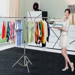 Stainless Steel Clothesline Stand Foldable Extendable Free-Standing Balcony Quilt Drying Clothes Towel Rack Home Storage Organizer