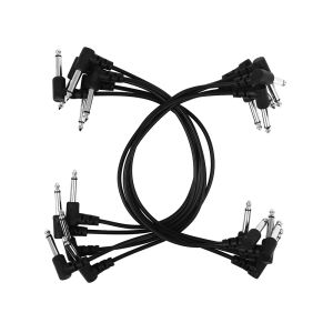 IRIN | Guitar Effect Pedal Cable 10pcs Connecting Line Audio Cable 6.35mm Copper Wire for Studio Recording Live Guitar Performance