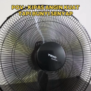 Trio Pedestal Fan With Abs Blade (18") | Adjustable Height | Oscillating Stand Fan | Quiet | Powerful Airflow