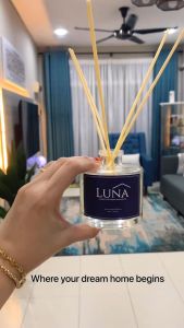 Perfect Hari Raya Gift [LUNA Signature Aroma Reed Diffuser 120ml] Hotel Essential Oil Fragrance Toilet Birthday Gift Premium Quality Aromatherapy Air Fresheners Home Decor Scented Oil English Pear Freesia Orange Blossom