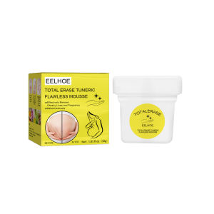 Eelhoe Total Erase Tumer Flawless Mousse Flawless Firming Maternity Scars Acne Cream Stretch Marks Fading Total Erase Tumeric Mousse Skin Care Repair Kit Beauty（30g）