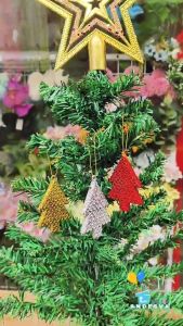 Hiasan Gantung Pohon Natal Gliter & Dekorasi Natal untuk Rumah