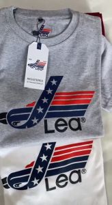 Kaos Branded Pria Dewasa Lea Premium Cotton Combad Tebal Halus Lembut M L XL XXL