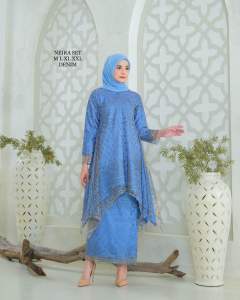 SET KEBAYA NEIRA LD 120cm/ATASAN KEBAYA/ATASAN TUNIK KEBAYA/ATASAN TUNIK/KEBAYA JUMBO/KEBAYA MODERN