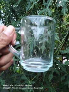 murah meriah Gelas Cangkir | Gelas Kaca | Gelas Kopi | Gelas Beling | Gelas gagang | Gelas Teh Kopi 220m(1pcs) gelas kaca l 