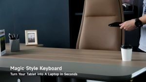 Papan Kekunci Magnetik Lampu Belakang Bluetooth Tanpa Wayar Wireless Bluetooth Backlit Magnetic Keyboard For Samsung Galaxy Tab S10 Lite S10 S9 FE S8 S7 Plus S8+S7 FE 12.4 inch Smart Cover