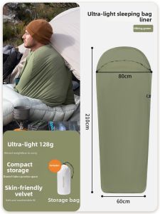 NatureHike | Dirt-Resistant Lightweight Adult Camping Sleeping Bag Liner