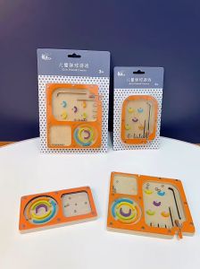 Đồ chơi gỗ tương tác giải trí Pinball 3 trong 1 rèn luyện kĩ năng khéo léo cho bé