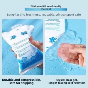 MONLEYTA | Reusable Freshness Preservation Water-filled Ice Bag For Delivery Frozen Produce Commercial Use Refrigeration Pouch Street Stall