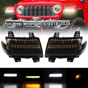 LED Fender Light Turn Signal Lights DRL Side Marker Lights for Jeep Wrangler JL Sahara Rubicon 2018-2025