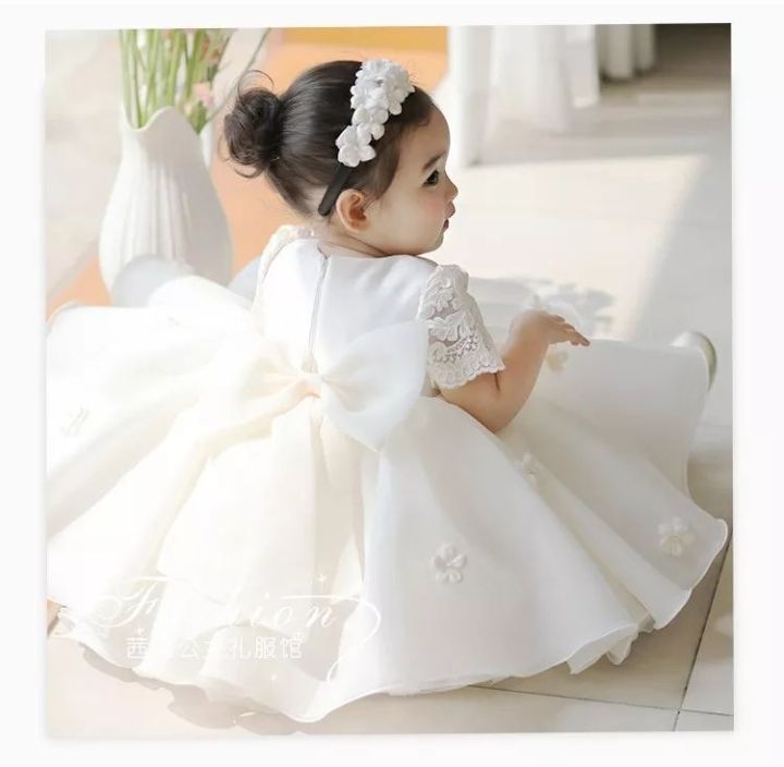 Modern baptism dress store for baby girl