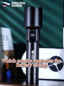 Smiling Shark SD5225 Super Bright Torchlight M80 10000 Lumens Powerful Flashlight 26650 USB Rechargeable Zoomable Waterproof Outdoor Emergency Camping Lighting Smiling Shark Sd 5225 - Lazada