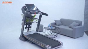 Máy chạy bộ tại nhà AGURI AFT-368 cấu hình vượt trội tốc độ tối đa 20km/h độ dốc lên tới 18% màn hình LED 7 cửa sổ