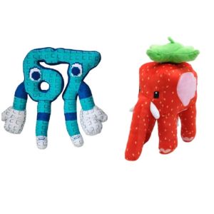 New Steal A Brainrot Esok Sekolah Plush Sammy Jandel Strawberry Elephant Plushie Cute No. 9 House Stuffed Doll Toy Fans Gift