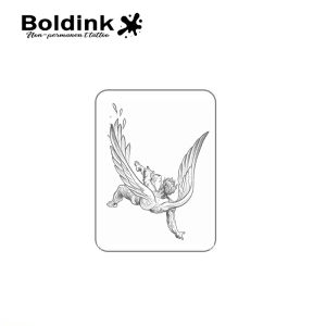 Boldink Fallen Angel Temporary TattooLasts To 15 Days New Technology Magic Waterproof Semi Permanent Sticker.