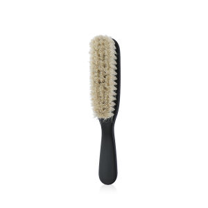 Multifunctional Wood Handle Horse Hair Brush Men Beard Styling Brush Oil Head Texture Comb Barber Broken Hair Cleaning Tools Set