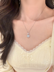 YUCOO | Luxury Womens Silver Necklace S925