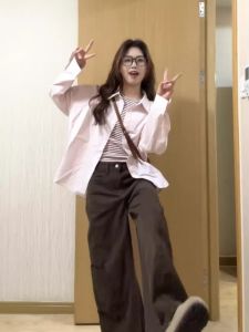 Pink French Style Sun Protection Shirt Jacket Womens Winter New Thin Loose Personality Top Quality Fashionable Casual Shirt