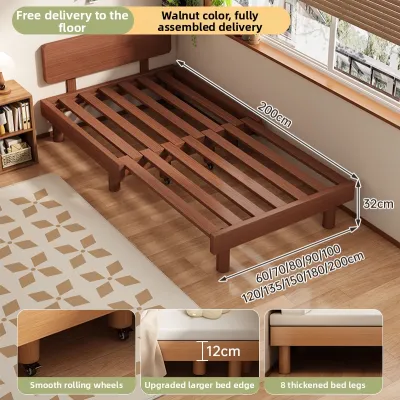 Extendable Foldable Headless Single Bed Frame