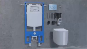 Bồn Cầu Treo Tường Men Sứ Cao Cấp