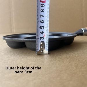 XIWUSHOUJIANG | Non-stick Heart-shaped Egg Cooking Multi-function Deep Pan 4 Wells