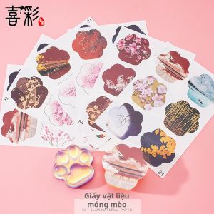 XICAI | Vật liệu thủ công decal chủ đề sóng chân mèo DIY