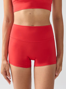Quần Short Tập Yoga Thể Thao Nữ Cạp Cao Nhanh Khô Chống Lộ Khi Ngồi Xổm Ôm Sát Dùng Cho Tập Luyện Phòng Gym