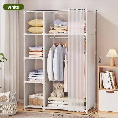 MOLORE | Dustproof Economical Simple Wardrobe 2022 New Metal Frame